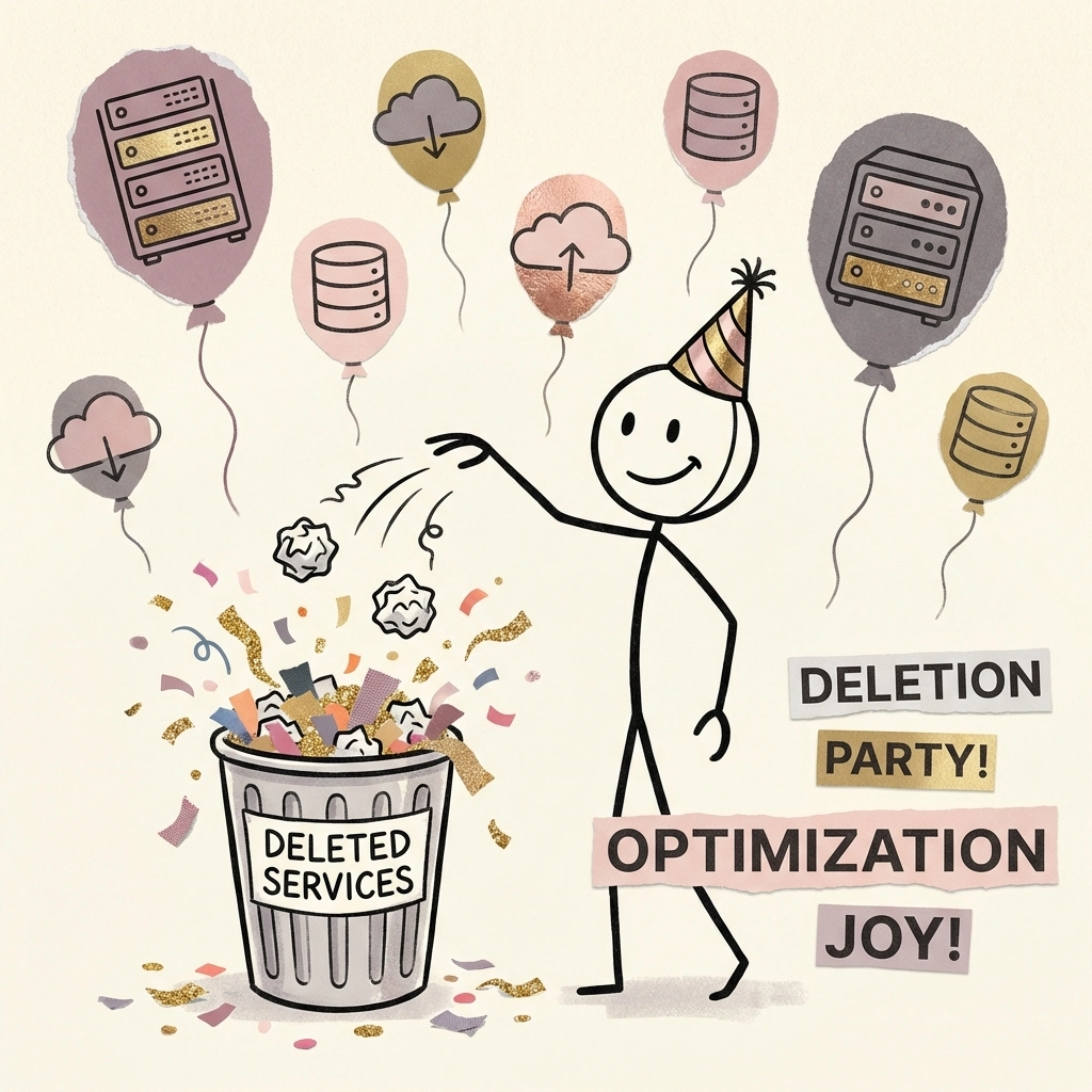 Celebrating the deletion of old services